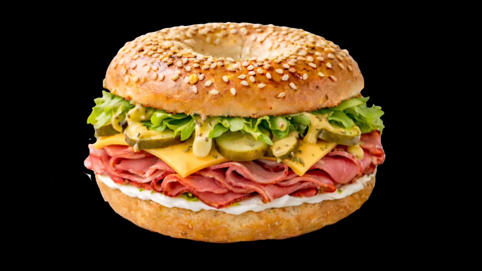 Bagel artisanal Maison Bagels avec vue sur le port de Saint-Cyr-sur-Mer